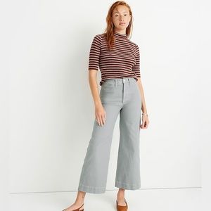 Madewell Black Emmett Wide-Leg Crop Pants Sz 29